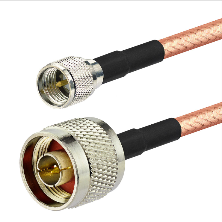 MINI UHF male to N type male RG142 Jumper