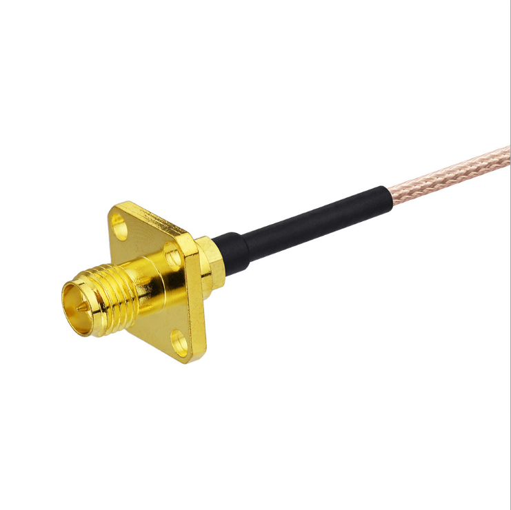 MMCX male right angle to RP SMA female BH RG316 Jumper