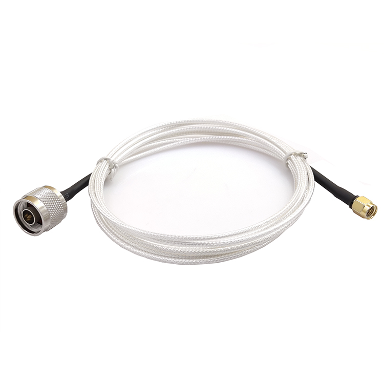 N male Straight to SMA male Straight for White RG316 Cable Assembly