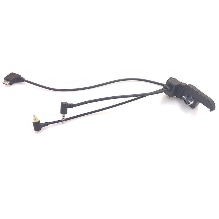 Right Angle MCX/USB/2.5mm Level 4 head Industrial control wiring harness
