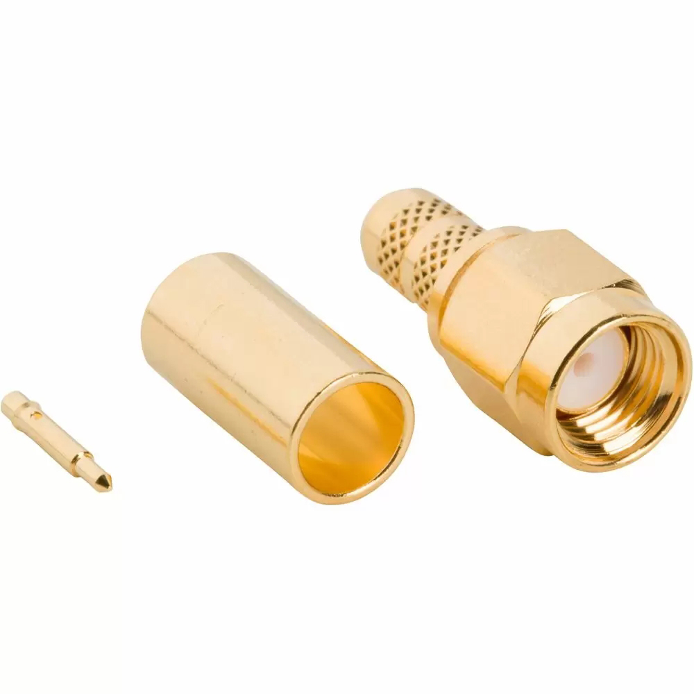 SMA Plug Crimp Straight RG-58 RG-141 50 Ohm