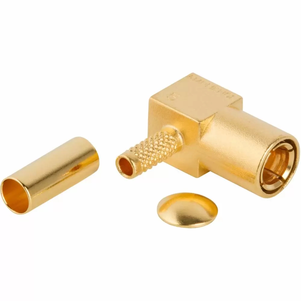 SMB Plug Crimp Right Angle RG-174 RG-188 RG-31 50 Ohm