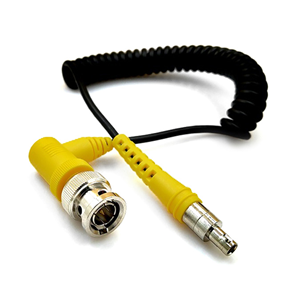 3G SDI BNC male RA to HD BNC ST female for SHAPE Coiled RG 174 Cable Assembly