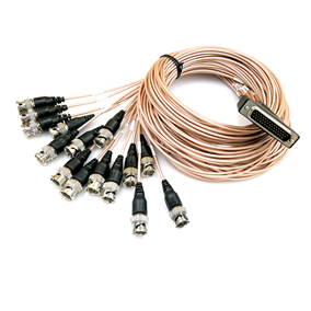 D-SUB 44Pin male to 16 BNC male RG 179 Cable Assembly