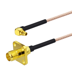 MMCX male right angle to RP SMA female BH RG316 Jumper