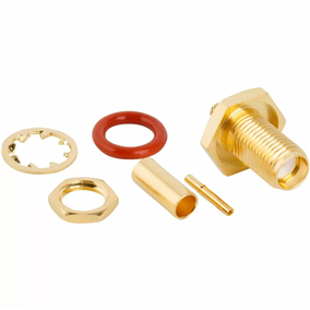 SMA Jack Crimp Straight RG-174 RG-188 RG-316 Bulkhead 50 Ohm