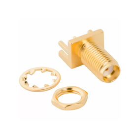 SMA Jack PCB End Launch Straight Bulkhead 50 Ohm