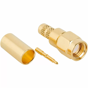 SMA Plug Crimp Straight 50 Ohm