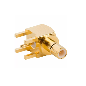 SMB Jack PCB Through Hole Right Angle 50 Ohm
